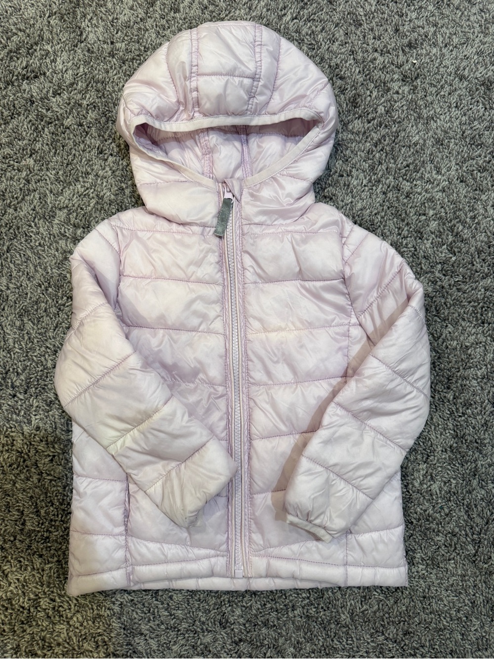 Lightweight Pink Hooded Puffer Jacket for Kids